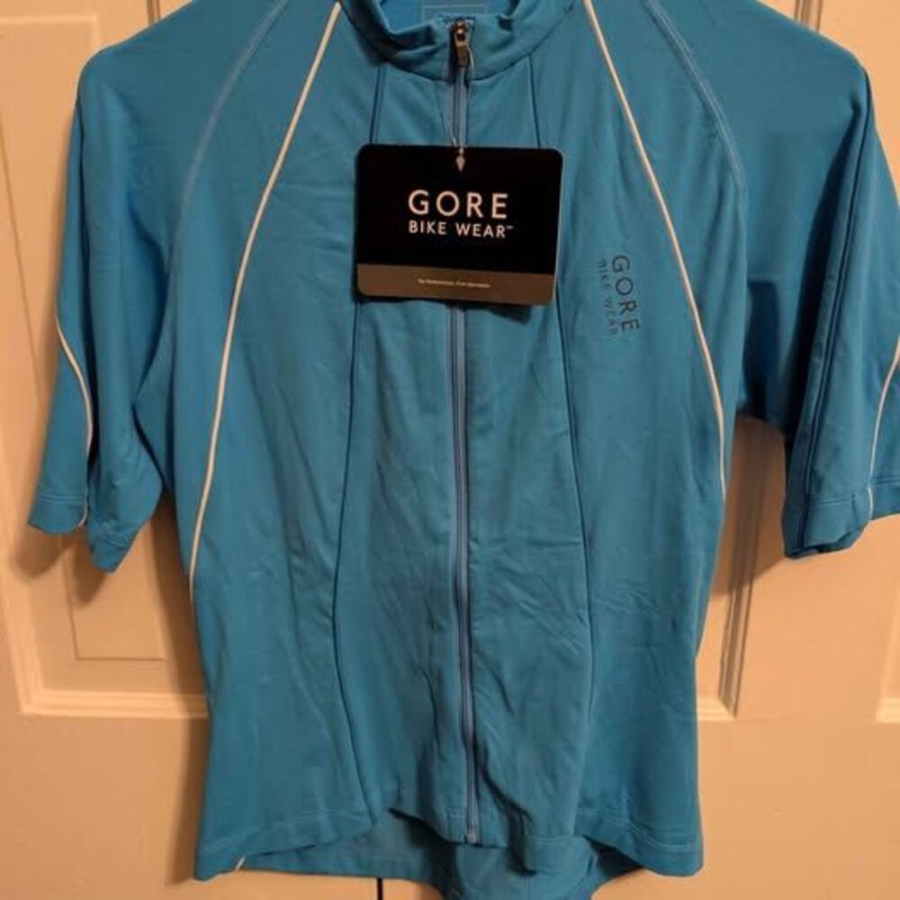 Gore Bike Wear Full Zip Phantom Summer Lady Cycling Jersey Medium Waterfall Blue